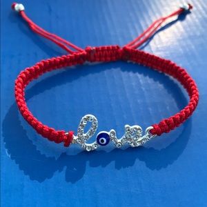 Eye Of Protection/Love Bracelet. (Red)